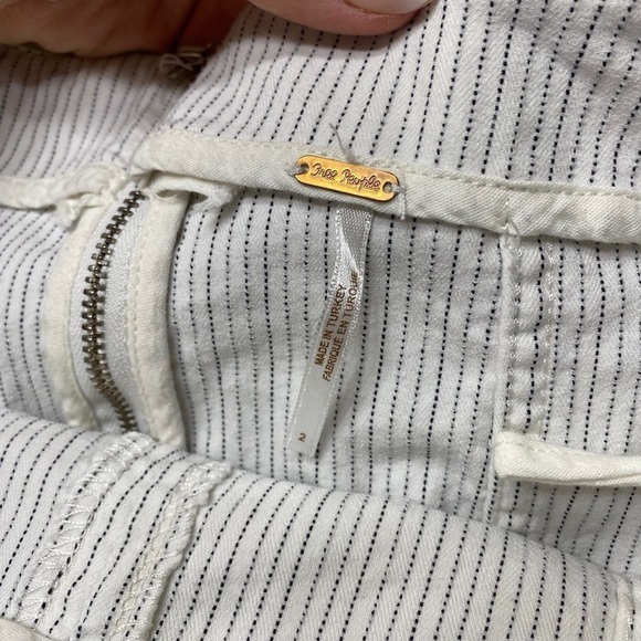 Free People Dotted Stripes Black And White Mini Skirt Women’s Size 2 - Picture 3 of 5